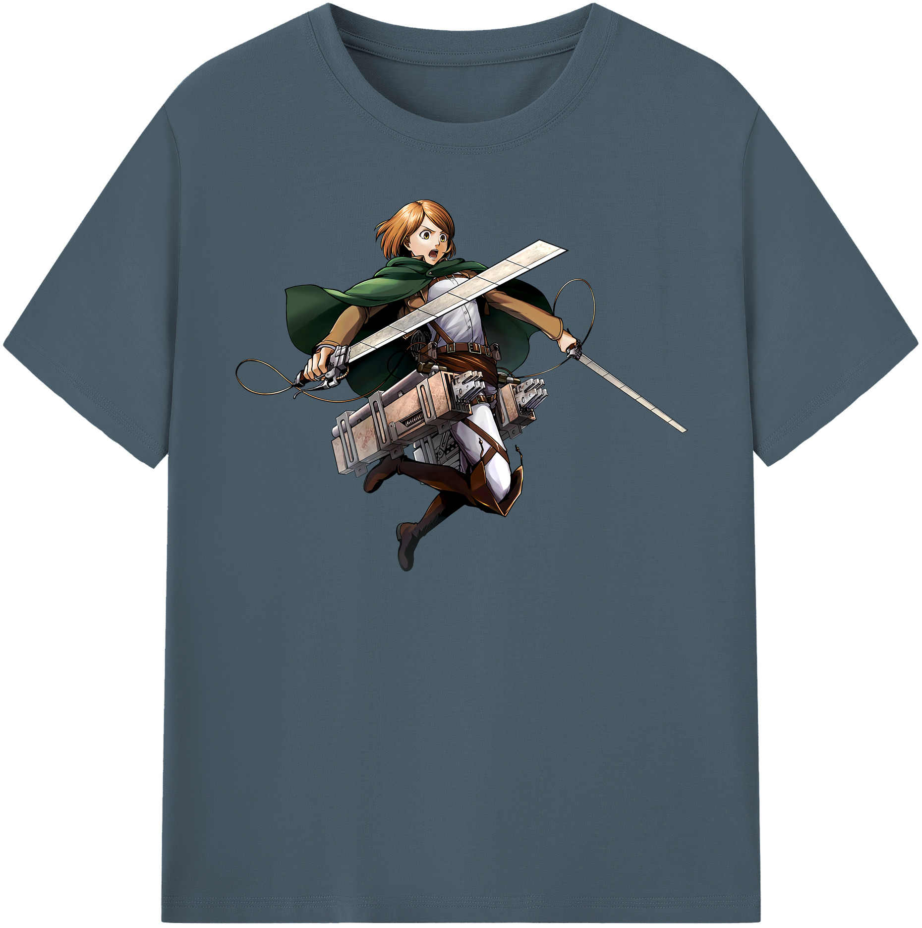 （画像用） 進撃の巨人 ペトラ·ラル Attack on Titan Petra Rall 綿100％半袖Tシャツ（フロントプリント）